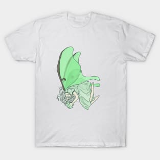 Luna Moth Fairy Girl T-Shirt